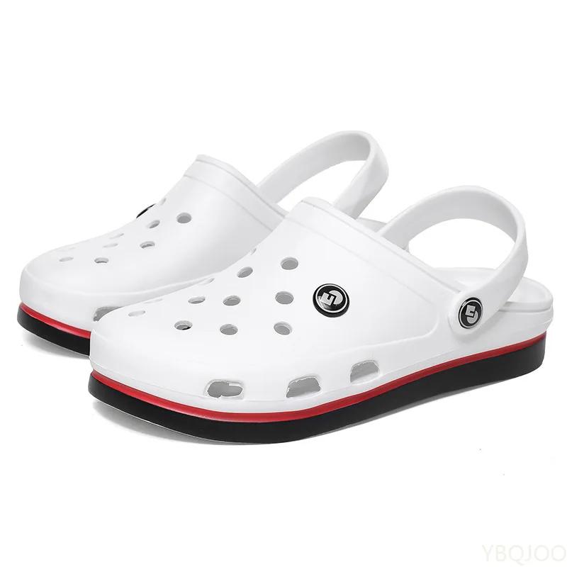 2024 New Fashion Sandals Men 2 Slippers Soft Bottom Beach Sandals Men  Sandals Comfortable Breathable Ankle-Wrap EVA