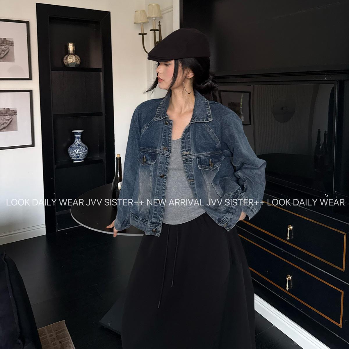 

Autumn 2025 Women s Versatile Slimming Casual Denim Jacket by JVV 40