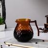 High Borosilicate Glass Amber Coffee Pot Hand Prune Coffee Sharing Pot