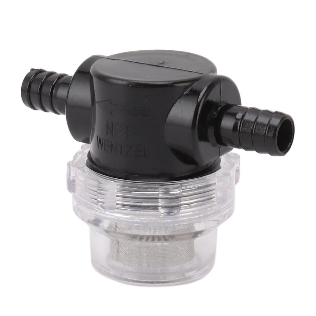Water Pump Strainer ABS G1/4 Pump Twist On Strainer Irrigation Pipeline Filter for RV Marine Boat