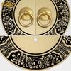 Chinese Antique Ruyi Round Copper Handle and Lock Plate for Cabinets/Wardrobes