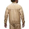 Jordan Solid Color Brand Logo Zip Stand Collar Pocket Jacket Men jackets Beige DV7624-277