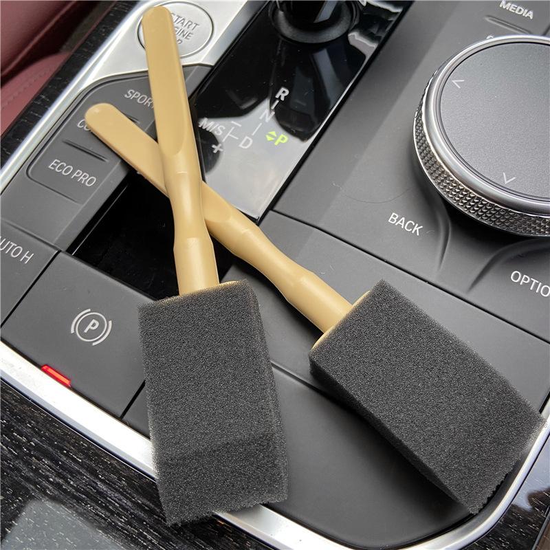 Car Air Outlet Sponge Cleaning Brush Interior Detailing Dust Removal Brushes Conditioner Grille Cleaner Brush Auto Accessories