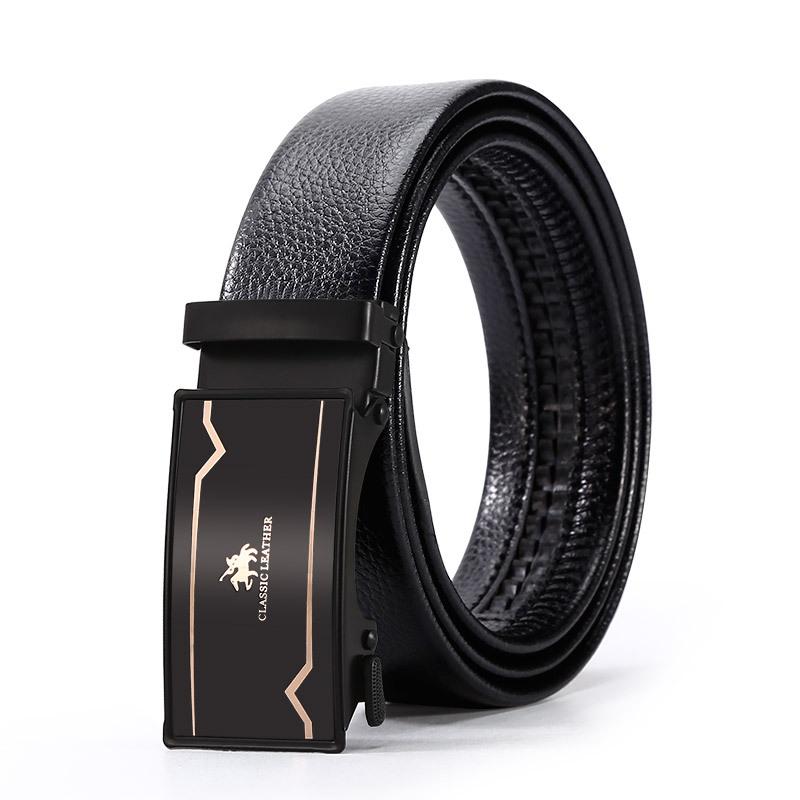 

Ремень мужской ремень с автоматической пряжкой деловой ремень из искусственной кожи Stall Hot Yiwu City 115cm