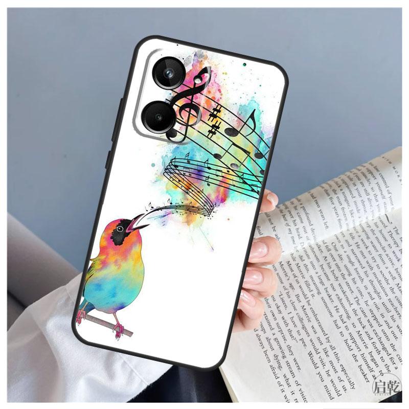 Music Note Symbol Piano Case For Realme C51 C55 C53 C35 C33 C30 C67 C21Y C25s C15 9 10 11 12 Pro Plus GT Neo 5 Cover
