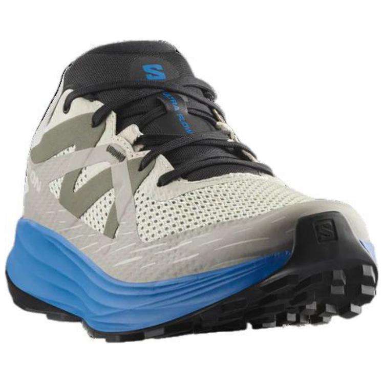 SALOMON Ultra Flow Comfortable Soft Non-Slip Wear-Resistant Low-Top Running Shoes Men Running Shoes Gray Blue 478083