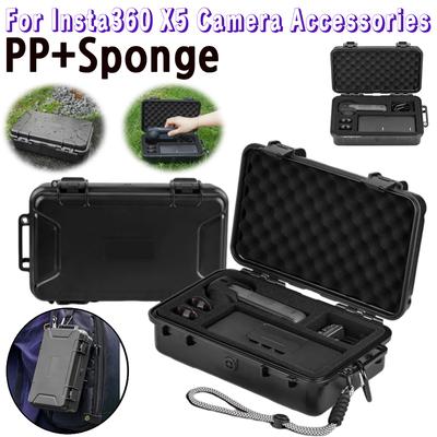 Sac de rangement pour appareil photo pour Insta360 X5 Étui de protection étanche Coque rigide de transport pour voyage Accessoires pour appareil photo Insta360 X5