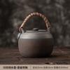 Japanese Style Gilded Iron Glazed Rattan Hoop Handle Teapot Household Boiling Water Kettle Tea Brewing Pot For Electric Stove