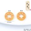 Tang Dynasty sand gold dripping oil beads bucket beads retro accessories bracelet accessories loose beads bead diy jewelry accessories