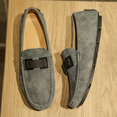 Leather Men Casual Shoes Slip On Loafers Handmade Flat Hot Sale Moccasins Lightweight Driving Footwear Versatile Boat Shoes