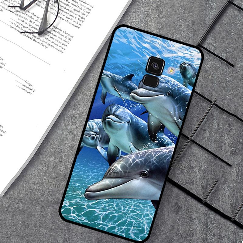 Ocean Dolphin Phone Case For Samsung J7 J5 J3 J1 2016 A3 A5 2017 J4 J6 Plus J8 A7 A8 A9 2018 Case Cover