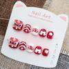 Handmade Cartoon Red Lion Nail Art Stickers for Girls Aged 3-10