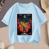 Hot Sale 2026 Stranger Things 2D Printed Casual Summer Short Sleeve T Shirt For Teenagers Kids Boys