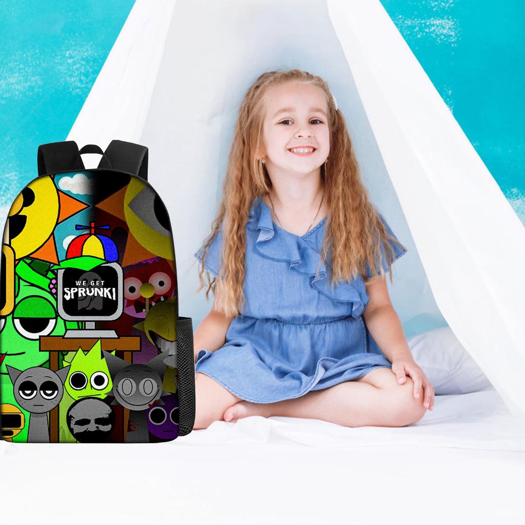 Large-capacity Backpack For Primary And Secondary School Students, Cartoon Shoulder Bag And Pencil Case For Children