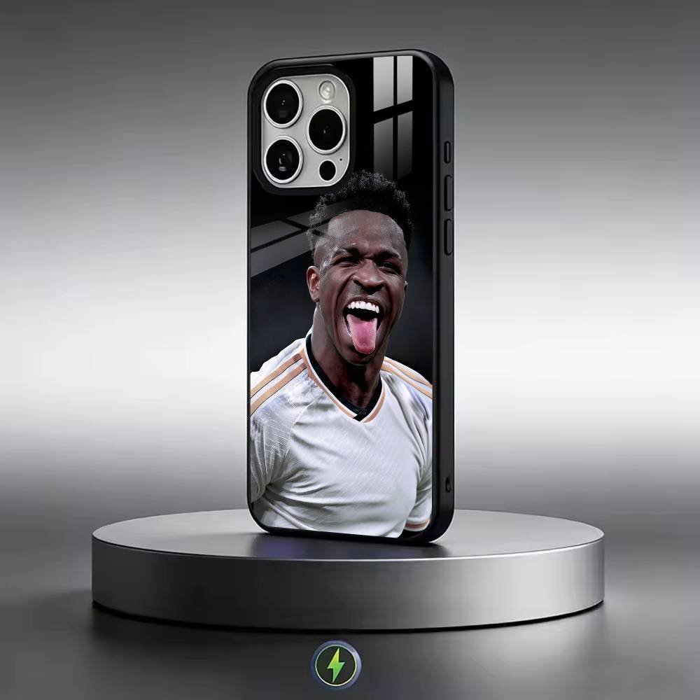 Football For V-Vinicius Junior   Phone Case For iPhone17,16,15,14,13,12,11 Plus,Pro Magnetic with Magsafe Wireless Charging