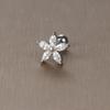 Gold Stainless Steel Earrings with Zircon Studs - Creative and Elegant Design
