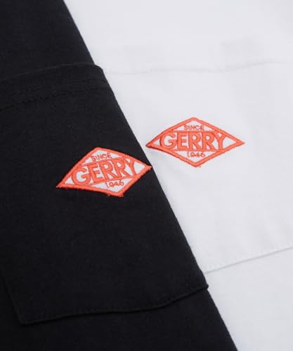 [GERRY] Custom Diamond Patch Long Sleeve Pocket T-Shirt