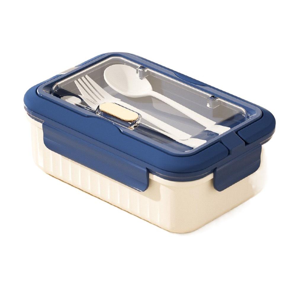 

with Tableware Lunch Box Square Divided Leakproof Food Container Box 1100/1400ML Reusable Picnic Fresh Box Student