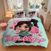 3pcs Vanellope Quilt Set - Soft and Comfortable Bedroom, Guest Room and Dorm Decor Bedding Set 1 Quilt Cover + 2 Pillowcases.S096
