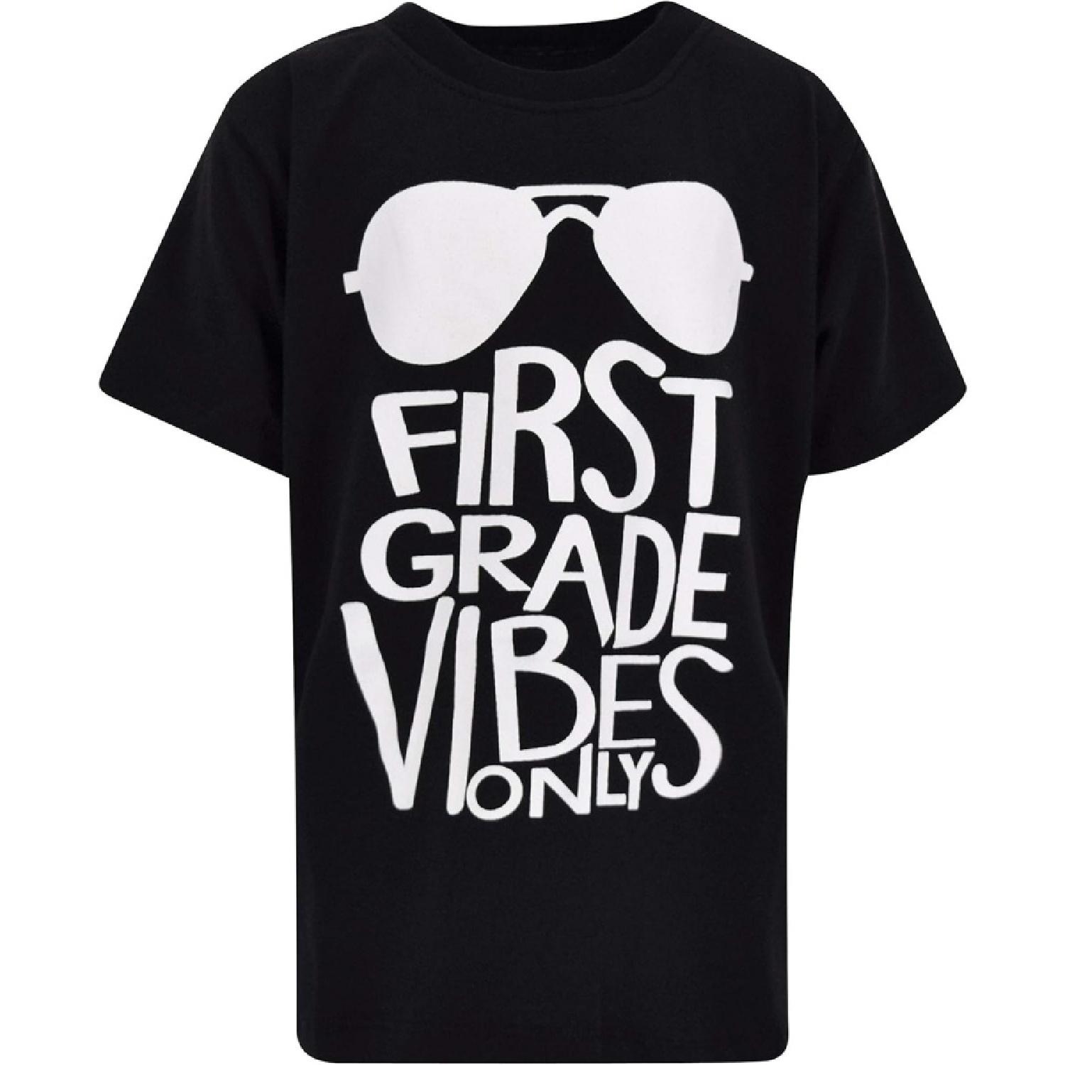 Unique Baby Boys 1st Grade Vibes Only Back to School T Shirt S