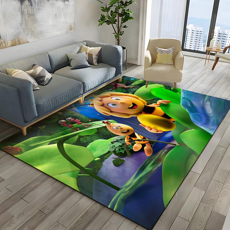 15 Sizes Bee M-Maya Rugs for Living Room Bedroom Dining Kitchen Office Bathroom Non-Slip Large Decor Carpet Alfombra Rugs