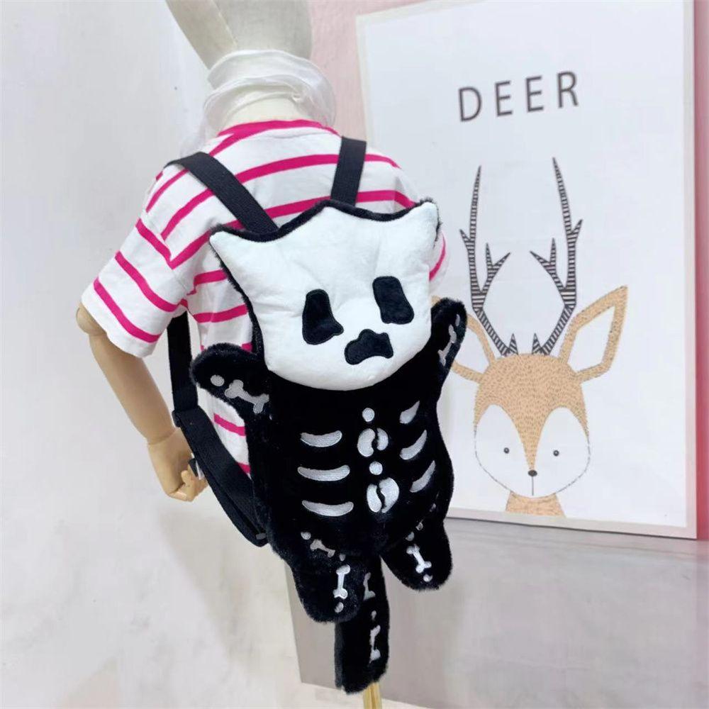 Bag Shoulder Bag Furry Bag Doll Backpack Water Bottle Bag Skull Plush Backpack Winter Furry Bag