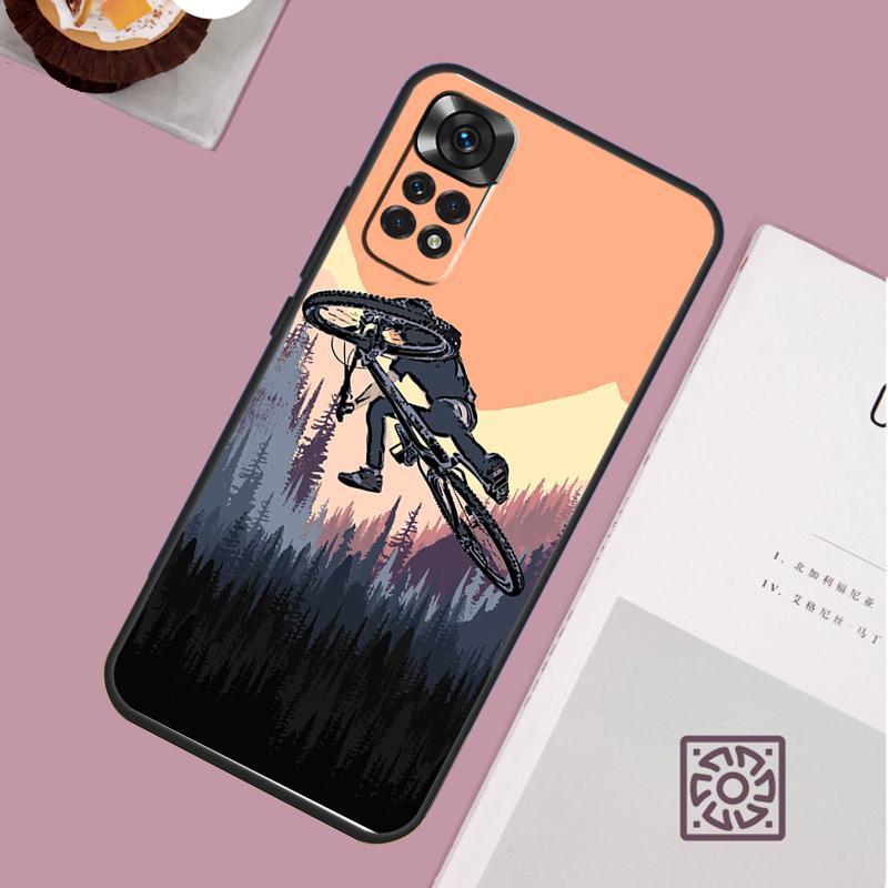 MTB Mountain Bike Cycling Bicycle Case For Xiaomi Redmi Note 12 9 10 11 13 Pro Plus 9S 10S 11S 12S Redmi 12 10C 12C 13C Cover