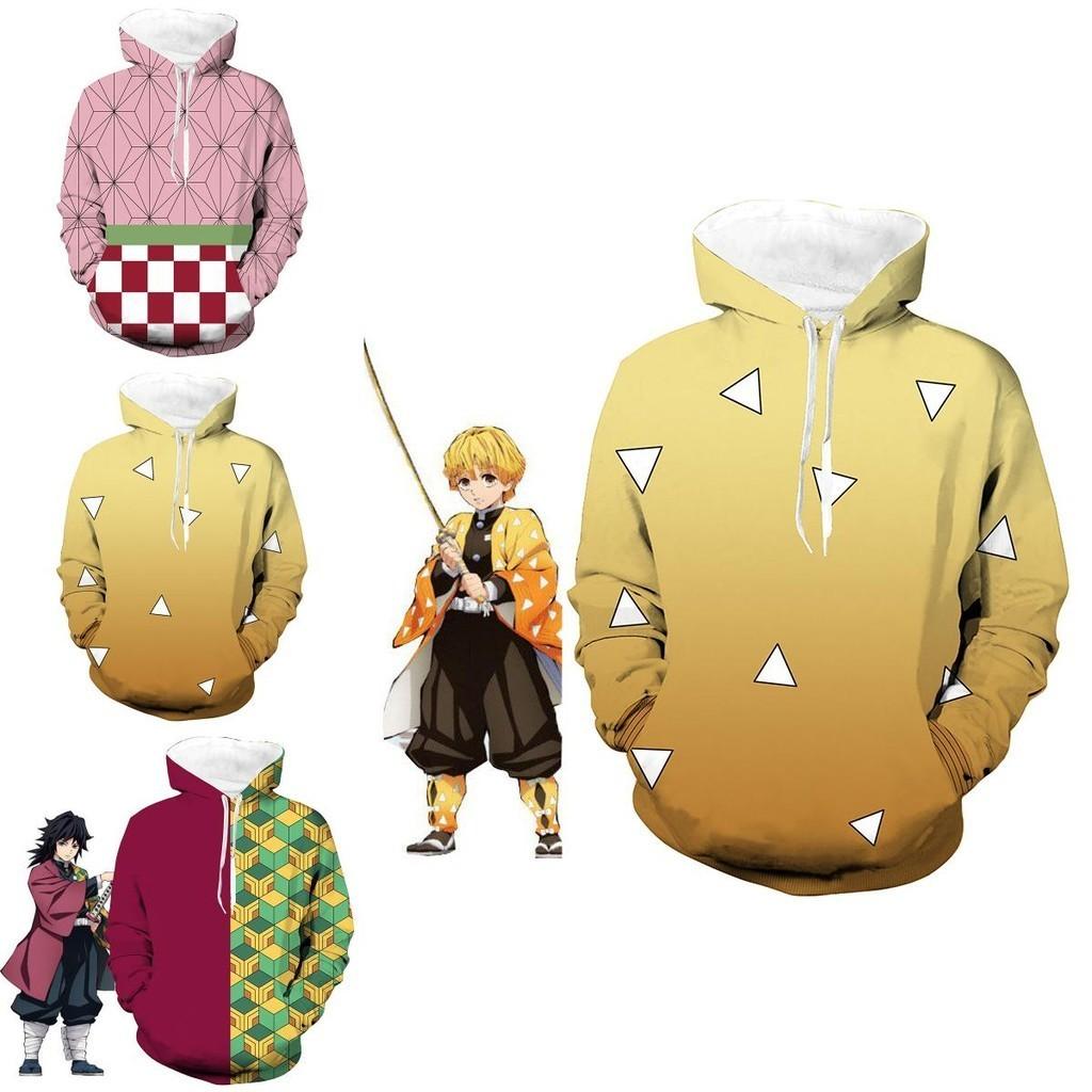 Demon Slayer Kimetsu No Yaiba 3d Printed Hoodie Sweatshirt Cozy Pullover Coat