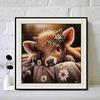 New Arrival 5D DIY Full Circle Diamond Painting "Cute Calf" Embroidery Cross Stitch Home Decor Gift
