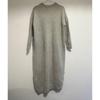 Used 〇ENFLD Knit dress, thick, tight, crew neck, long sleeves, wool x cashmere, maxi length, calf length, both side slits, gray, gray, 36 sizes,