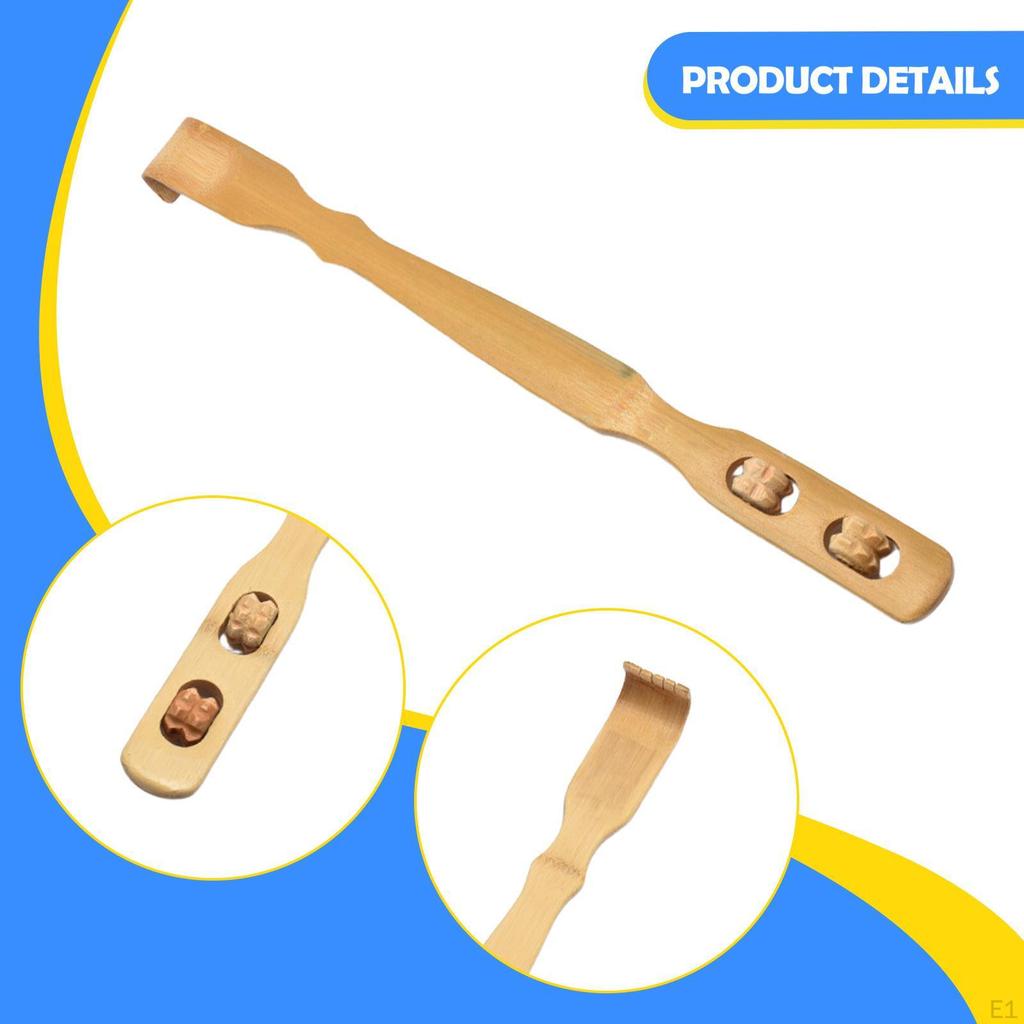 Back Scratcher Handheld Long Handle 18 Inch Bamboo, Strong, Portable Scratching Tool for Friends