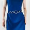 Luxury Women's Waist Chain Large Circle Shape Hollow Ring Waist Chain  Fashion Accessories Belt