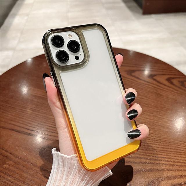 

Акриловый градиентный прозрачный чехол для телефона для Iphone 14 13 12 11 Pro Max Xs Max Xr X 14 Pro Max противоударный бампер прозрачный жесткий чехол For iPhone 13