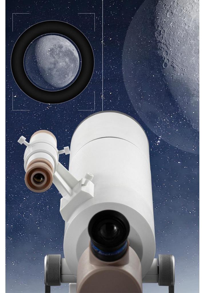Pro Astronomical Telescope: HD, High Magnification, Large Aperture for Stargazing and Moon Observation; Electronic Eyepiece for Photos and Videos.