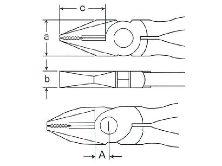 Merry Tools Muromoto Tekko Merry Pliers 2050-225 Heavy-Duty (Formed)