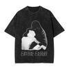 Crystal Castles Men T Shirts Washed  Novelty Tees Short Sleeve Round Collar T-Shirts Cotton Plus Size Clothing