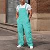 Men's Loose Fit Cargo Overalls Wide Leg Jumpsuit with Multi-Pocket Utility Storage