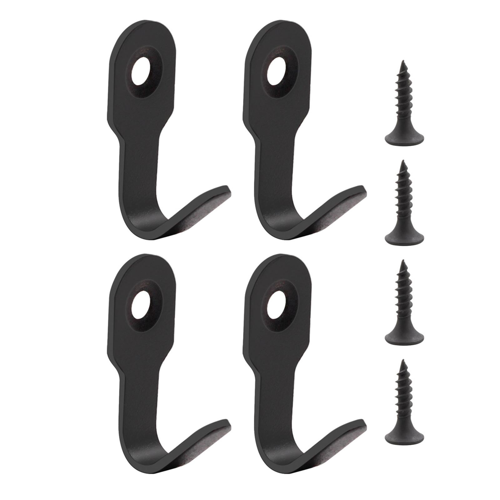 

4 шт. Прочный настенный крючок из нержавеющей стали для ванной, кухни, спальни, офиса. Легкая установка с помощью винтов и клея B