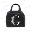 1Pc Portable Lunch Bag Wildflower Alphabet ABCD..Cooler Ice Pack Lunch Box Insulation Package Insulated Thermal Unisex Lunch Bag