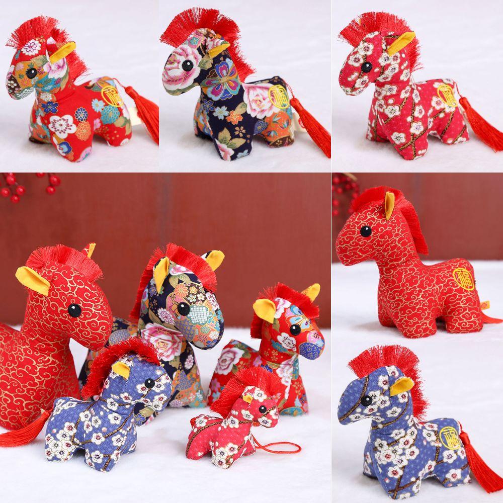 Embroidery Design Chinese Zodiac Horse Doll Lucky Horse Doll Pendant Birthday Gift