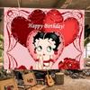 B-Bettys Boops Anime Photography Backdrops Photo Background Wallpaper Studio Waterproof Products Photographic Props