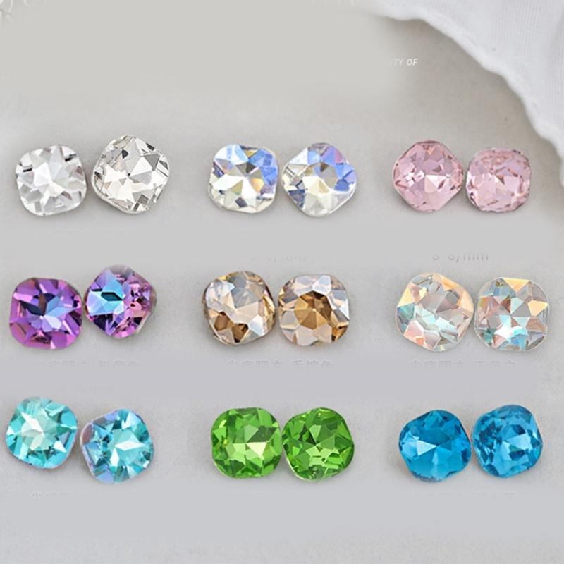 10pcs 3D Nail Charms Pointed Bottom Nail Rhinestones for Nail Decoration Nails Art Projects Embellishments Crafts