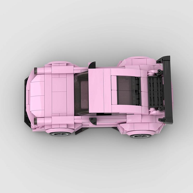 Set clasic de blocuri de construcție jucărie mașină super sport, potrivit ca cadou de ziua de naștere, Halloween, Crăciun și pentru colecție de decorare a casei