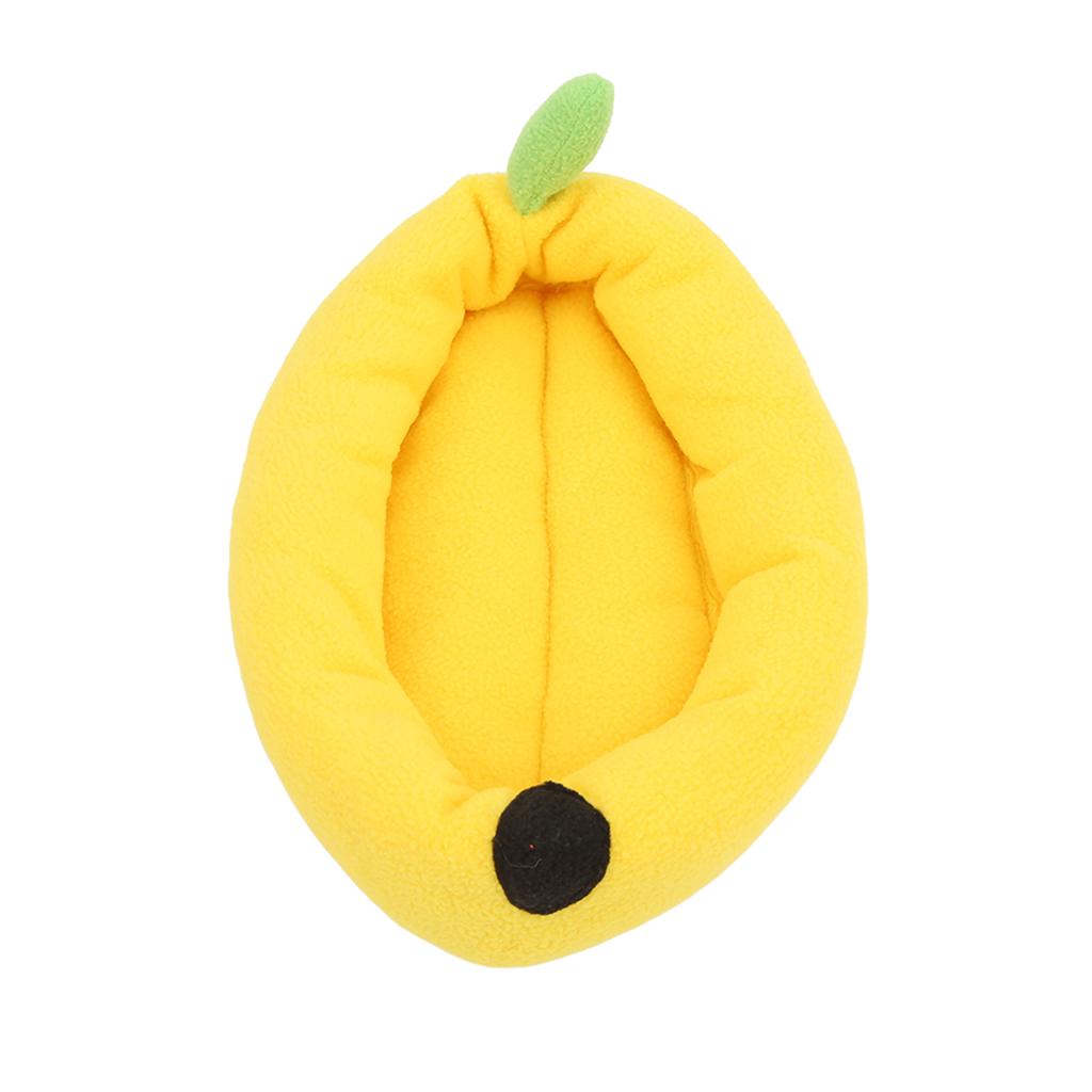 Hamster Warm Nest Soft Cute Banana Small Pet Cotton Sofa Bed for Guinea Pig Sugar Glider