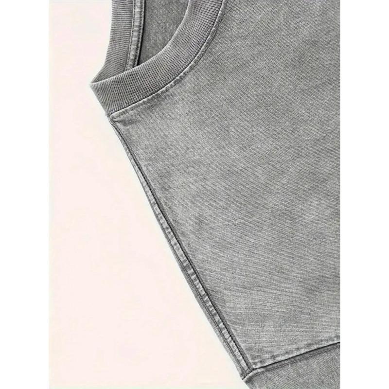 European Size Casual Summer T-Shirt for Men Featuring a Retro Round Neck And Short Sleeves, Perfect for Daily Street Style And Occasions Like Easter