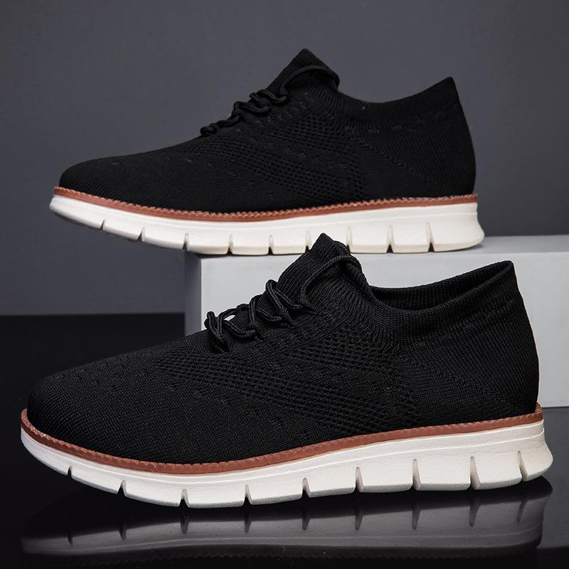 New large size wide-headed shoes, four-season breathable mesh comfortable sports and leisure shoes, versatile Brock socks shoes