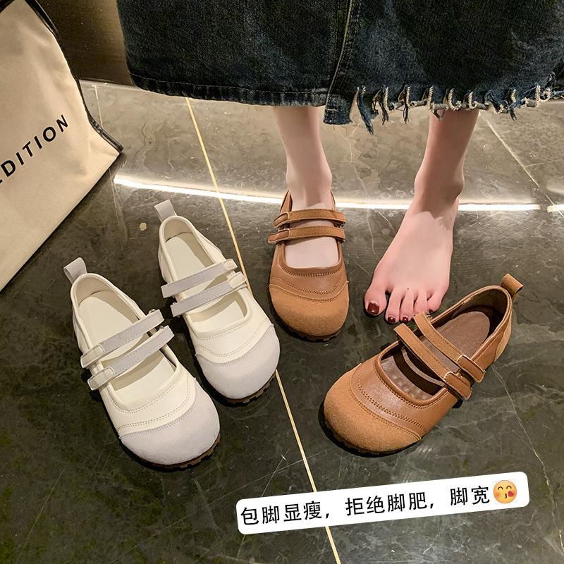 Fashion Retro Small Fragrant Mary Jane Shoes Women's Shoes Spring and Autumn 2025 New Inner Height Increase Boken Shoes Soft Sole Single Shoes