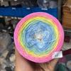 300g Organic Lace Cotton Blend Cake Roll Long Section Dyeing Yarn Hand-woven Shawl Scarf Skirt Hat Crochet Wool
