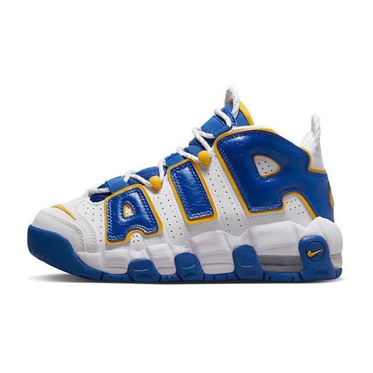 Nike Gs Air More Uptempo White Game Royal Yellow Ochre DZ2759-141 35.5