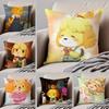 I-Isabelle Cushion Cover Linen Pillow Case Soft Breathable Protective Couch Room Decoration